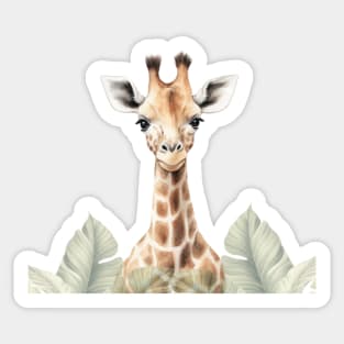 Jungle Animals Giraffe Nursery Art Sticker